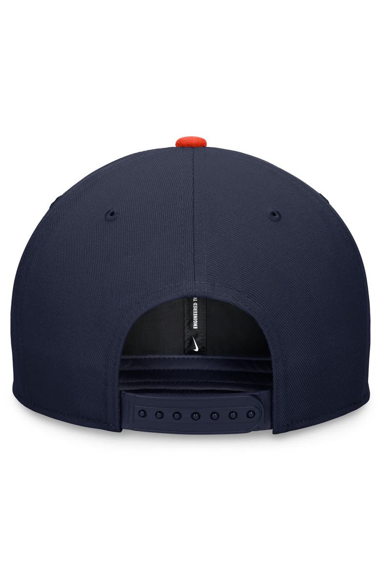 Men's Nike Navy/Orange Houston Astros Evergreen Two-Tone Snapback Hat, Alternate, color, Navy