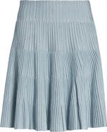 Balmain Textured Knit Flared Skirt