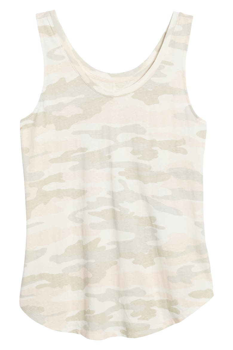 Scoop Neck Tank, Alternate, color, PINK CAMO