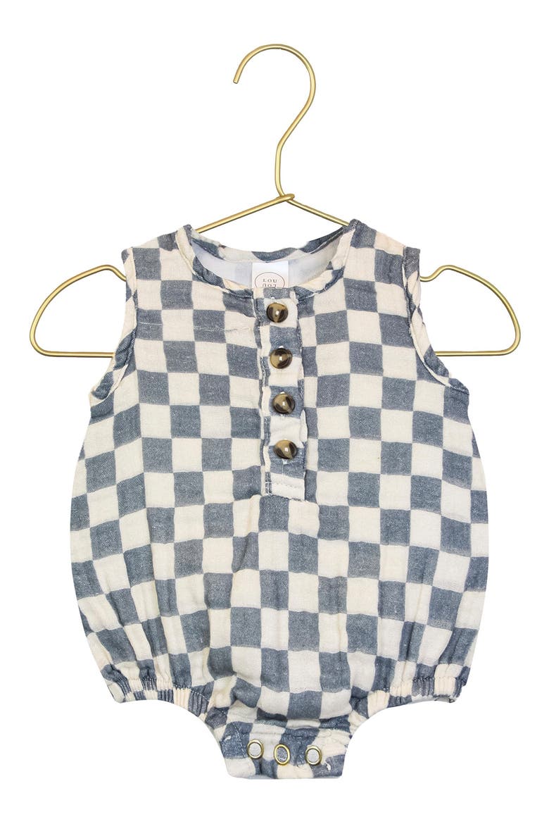 Cloud Cotton Muslin Bubble Romper, Main, color, MILES
