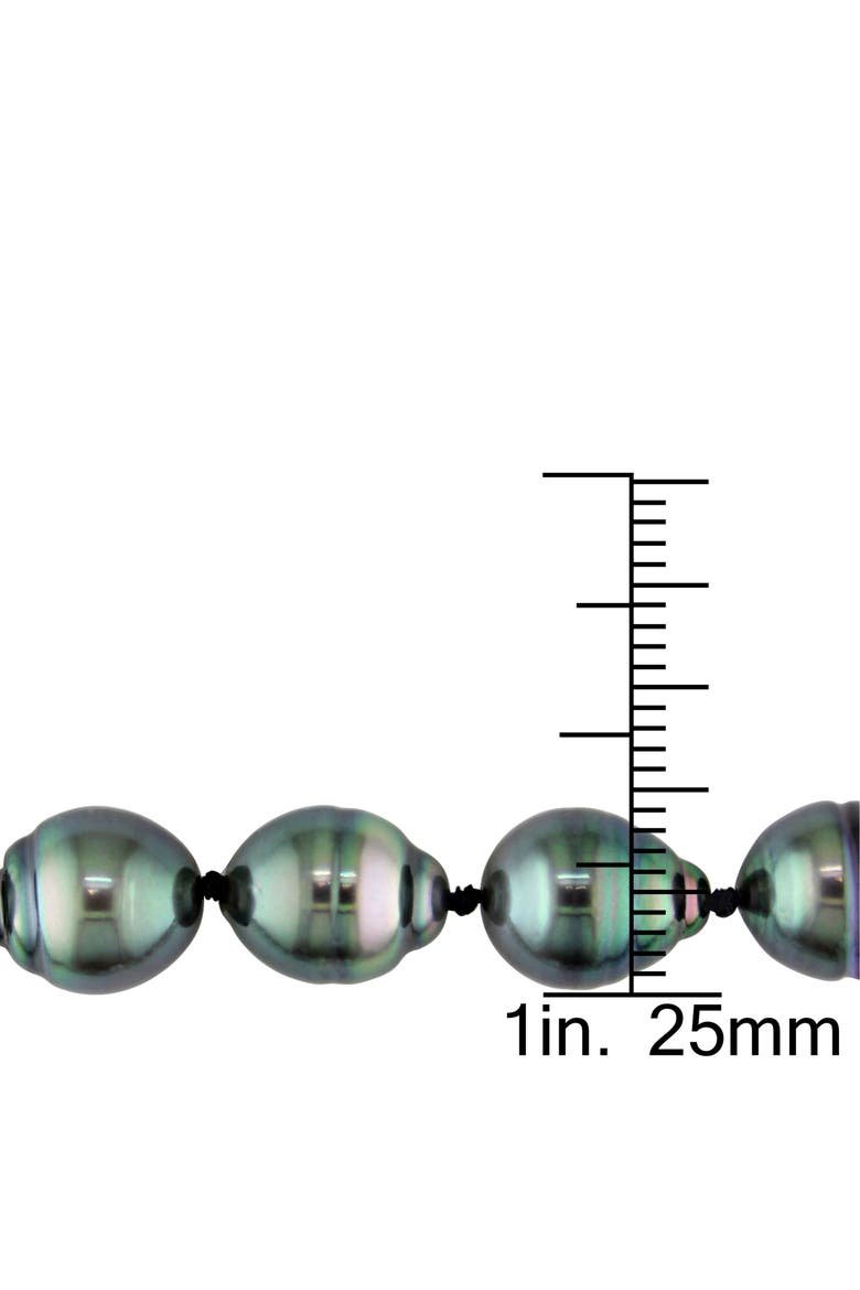8-9.5mm Cultured Tahitian Pearl Necklace 14k, Alternate, color, Tahitian Pearl