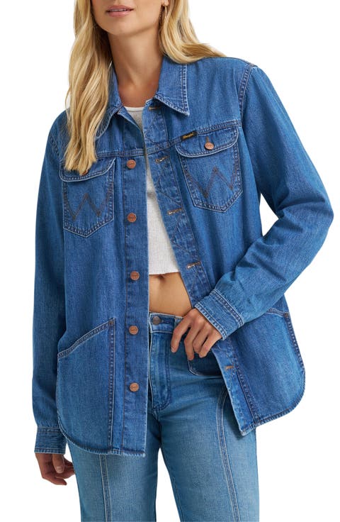 Wrange Denim Button-Up Shirt