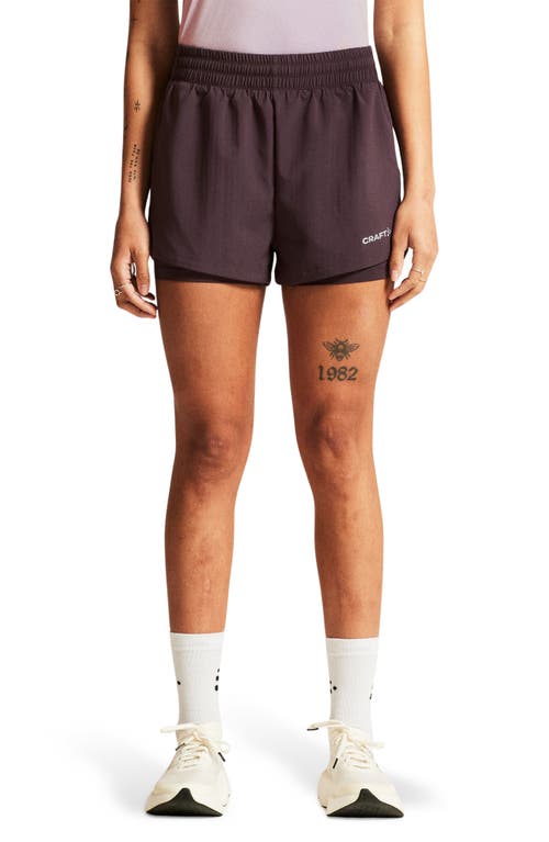 Craft ADV Essence 2-in-1 Training Shorts in Dark Plum  product
