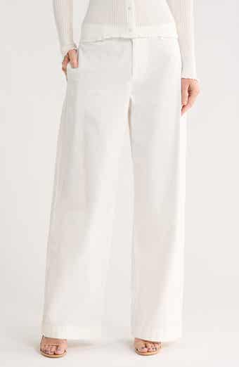 Vince Washed Cotton Wide Leg Pants