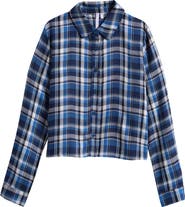 Good Luck Girl Kids' Meet & Greet Plaid Button-Up Shirt