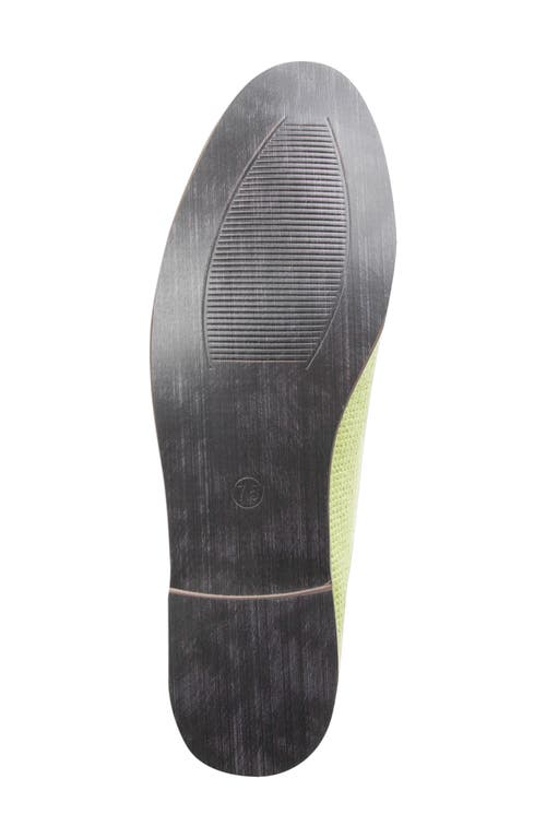 Bypaige By Paige Needlepoint Tassel Flat In Lime