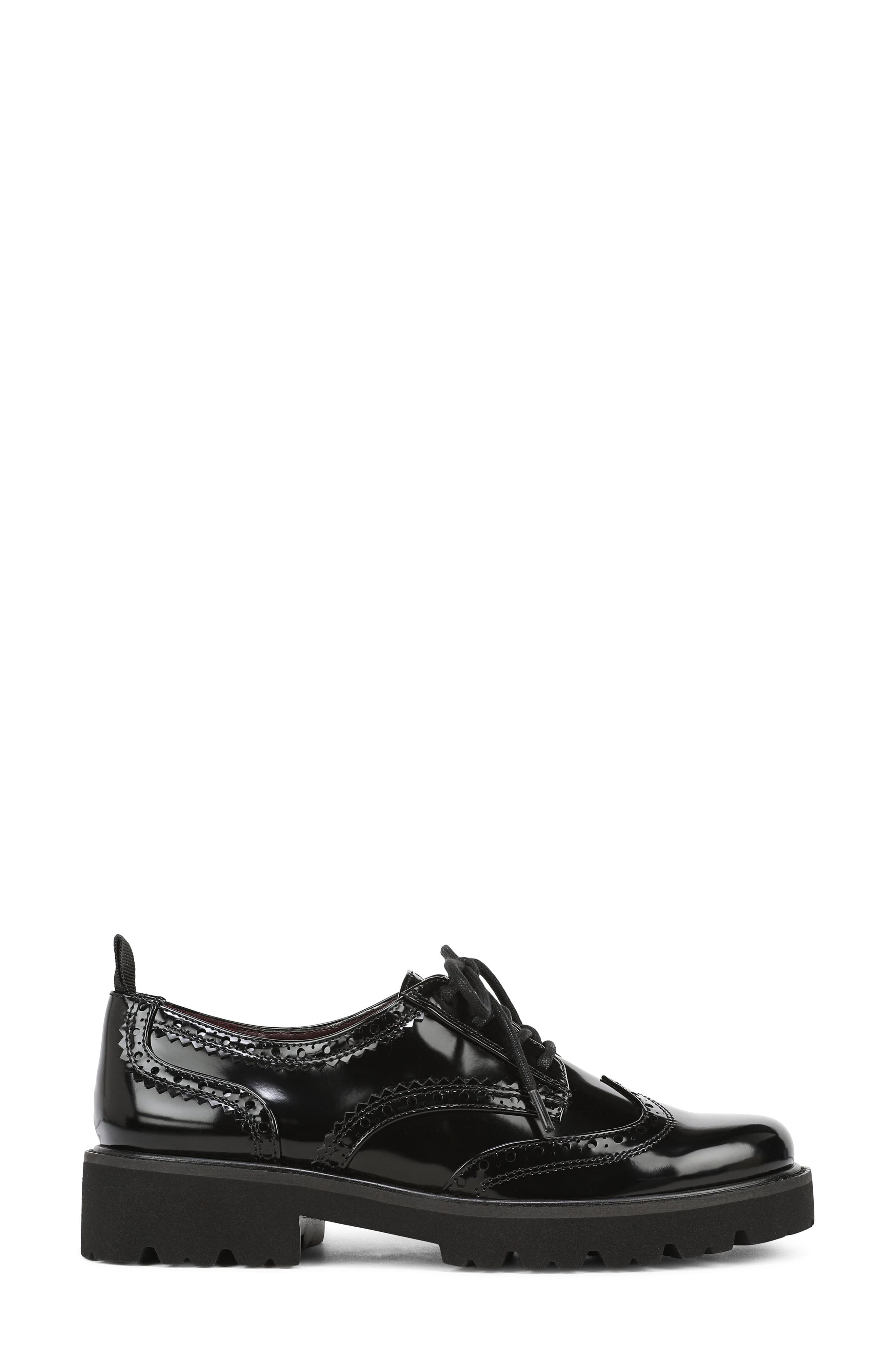 Subria Wingtip Oxford, Alternate, color, BLACK