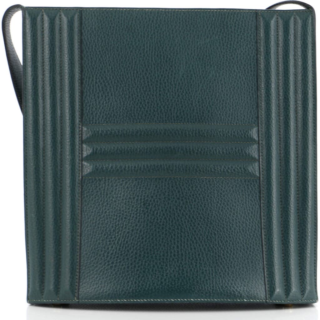 Pre-owned Hermes Hermes Cadena Bag Leather In Green