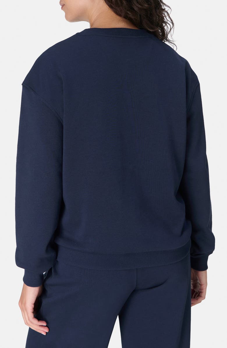 Sweaty Betty Revive Organic Cotton Blend Sweatshirt, Alternate, color, Navy Blue