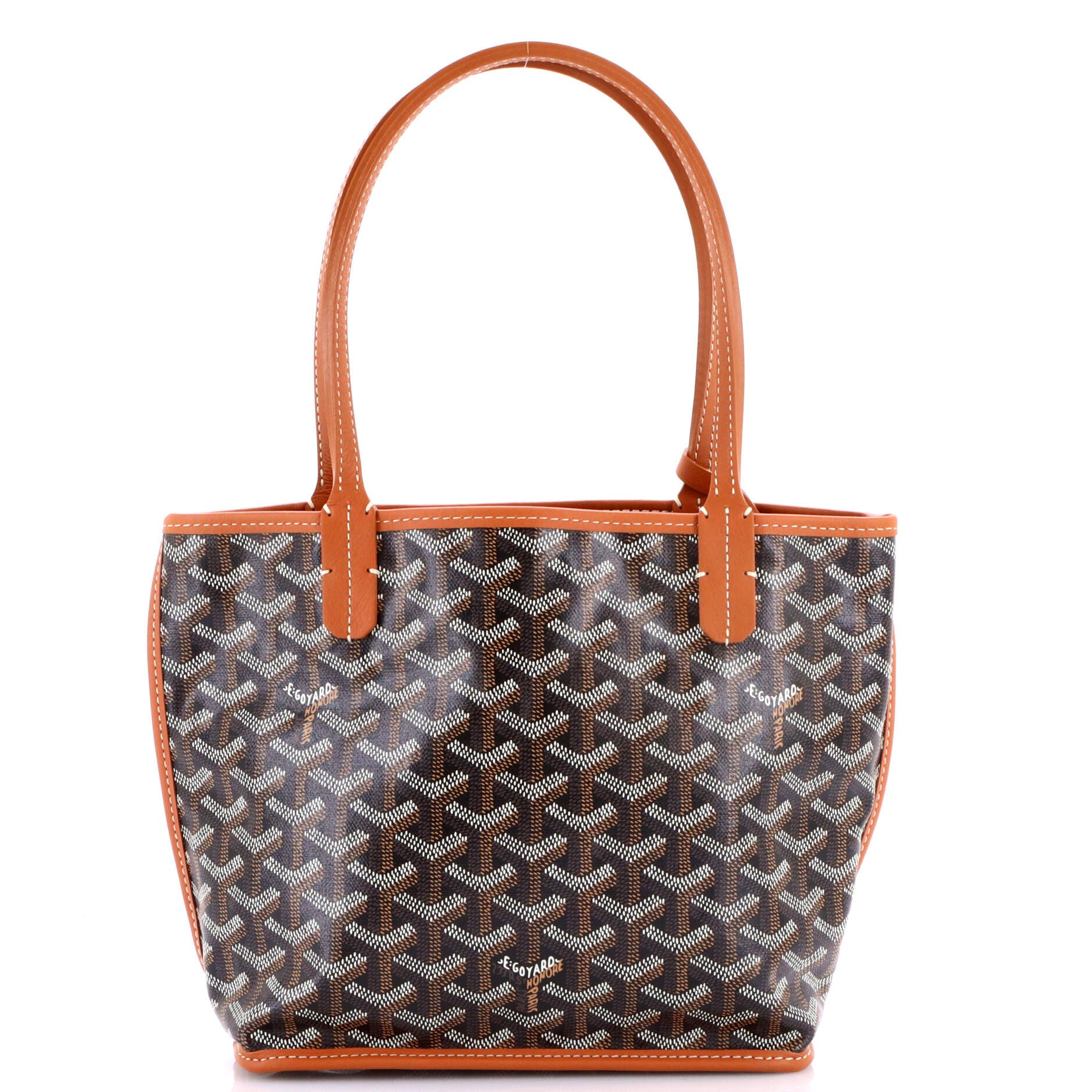 Pre-Owned Goyard Anjou Reversible Tote Coated Canvas Mini, Main, color, 