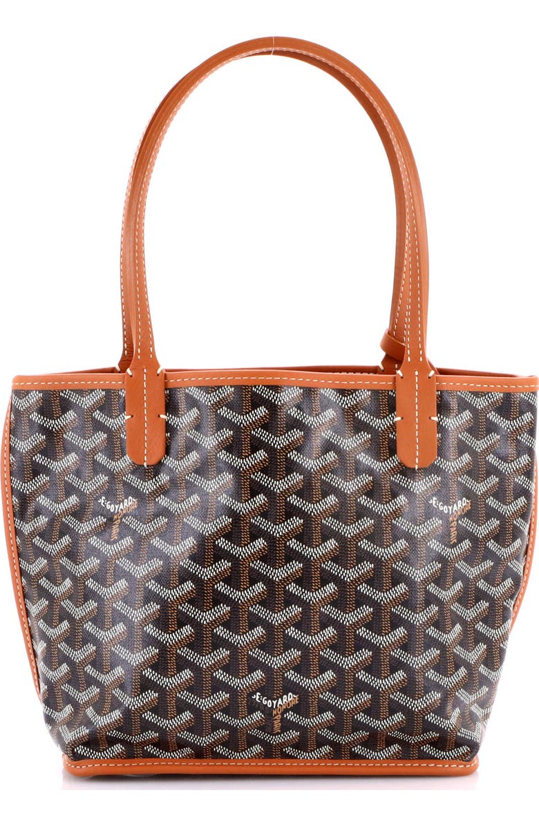 Pre-Owned Goyard Anjou Reversible Tote Coated Canvas Mini, Main, color,