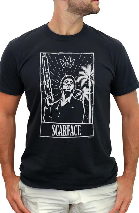 Men's Scarface Tarot Card  Graphic T-Shirt