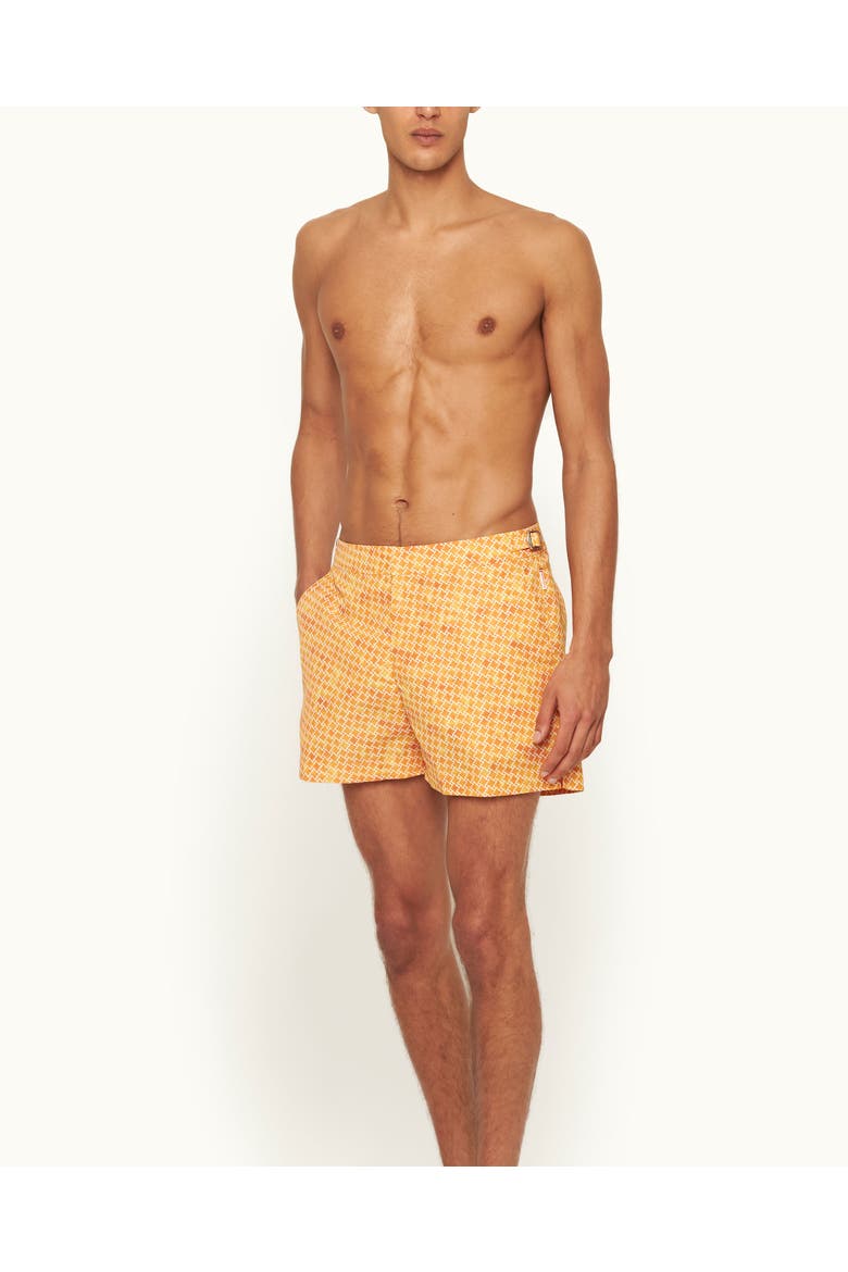 Setter Recycled-Polyester Tailored-Fit Swim Shorts, Alternate, color, Calypso Orange