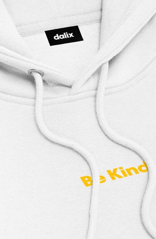 Dalix Womens Kinder Planet Relaxed Hoodie In White
