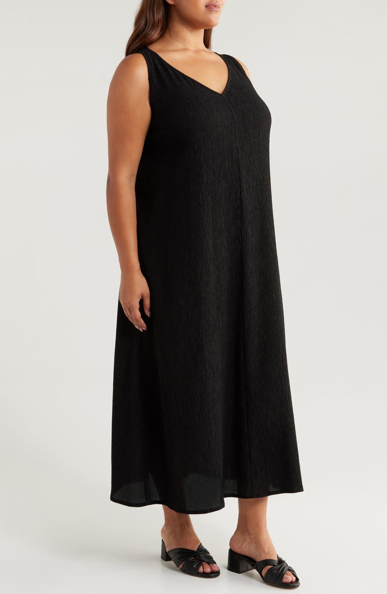 Eileen Fisher V-Neck Shift Dress, Alternate, color,
