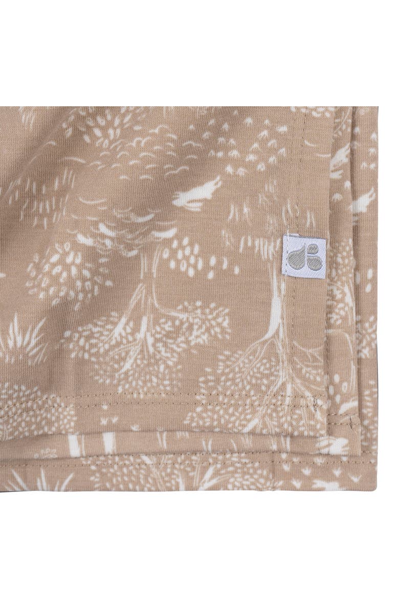 Just Born Swaddle Blanket & Hat Set, One Size, Alternate, color, Tan Forest