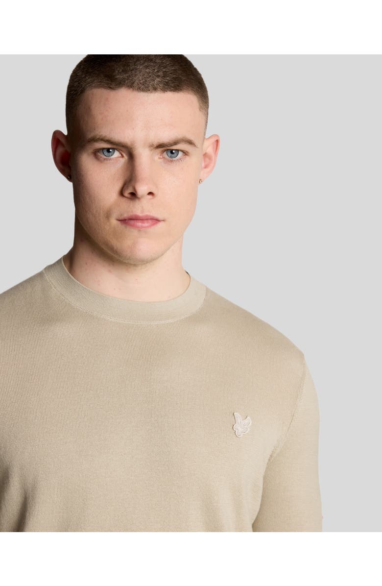 Lyle & Scott Tonal Superfine Crew Neck Sweater, Alternate, color, Willow Grey