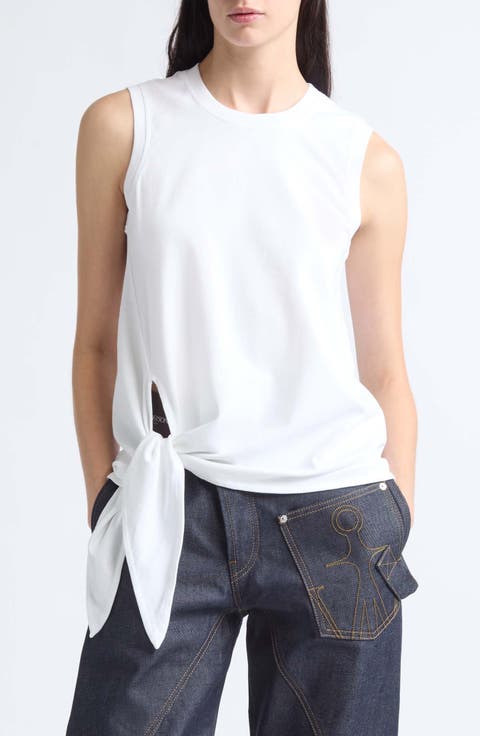 Tie Hem Cotton Tank