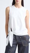 JW Anderson Tie Hem Cotton Tank