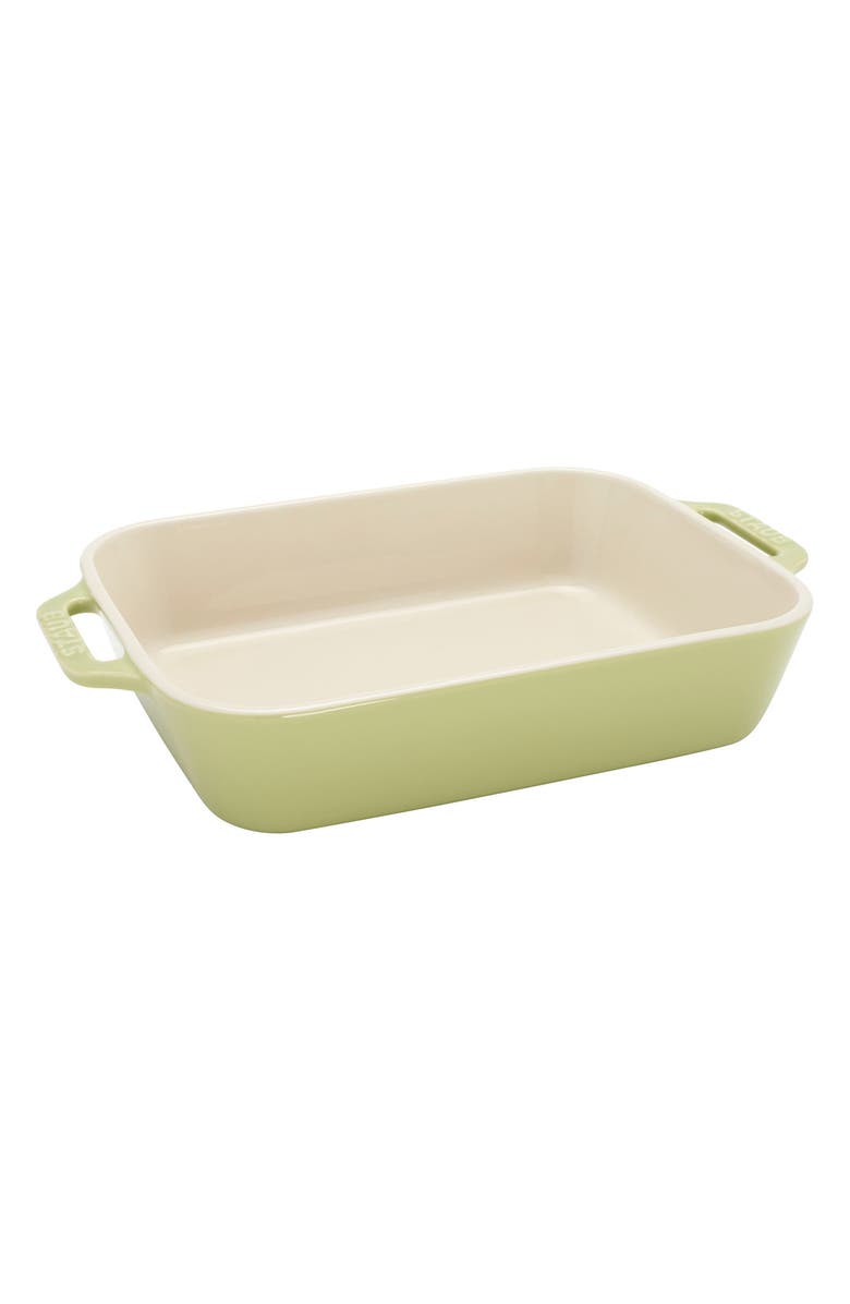 Staub 3-Piece Ceramic Mixed Baking Dishes, Alternate, color, Green
