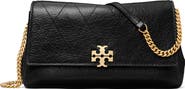 Tory Burch Charlie Quilted Leather Wallet on a Chain