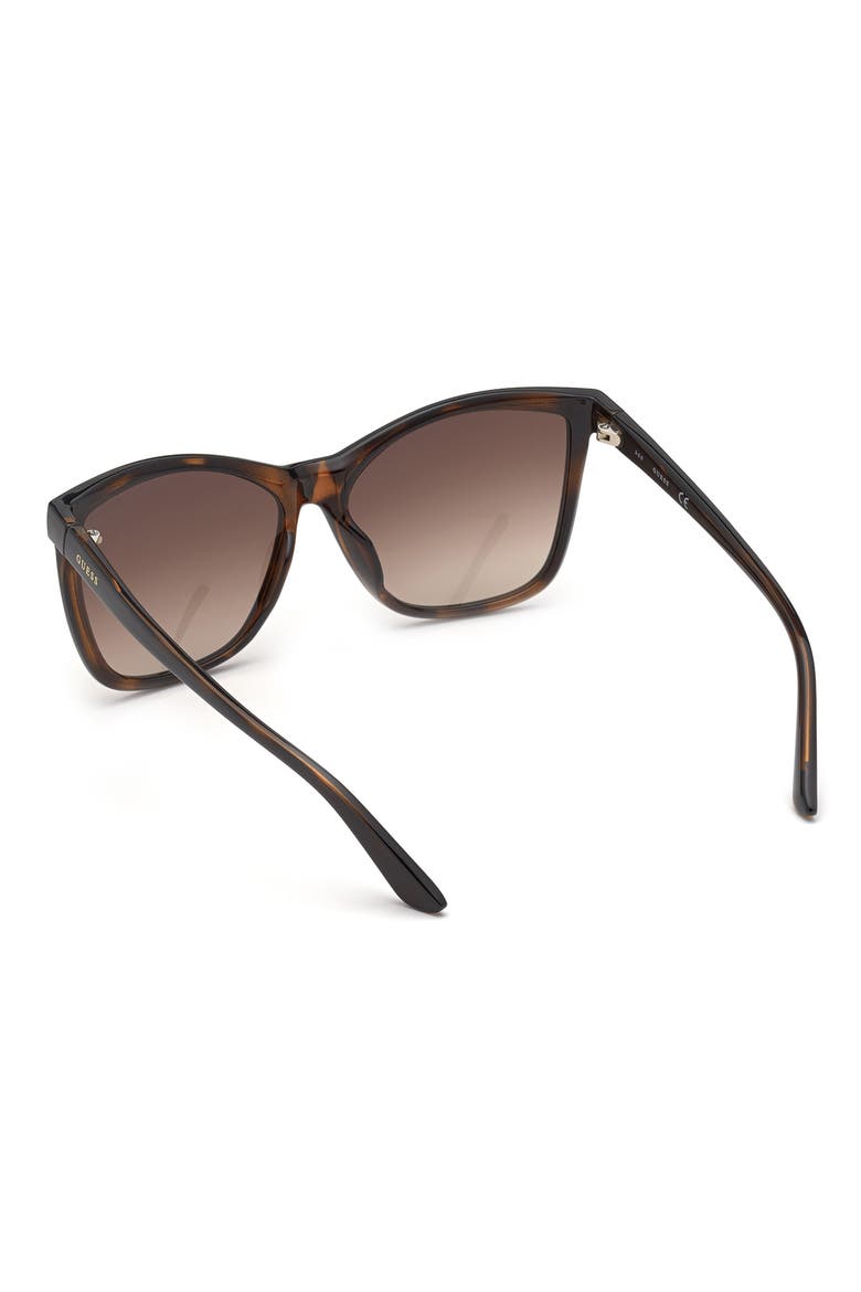Square Sunglasses, Alternate, color, DARK HAVANA / GRADIENT BROWN