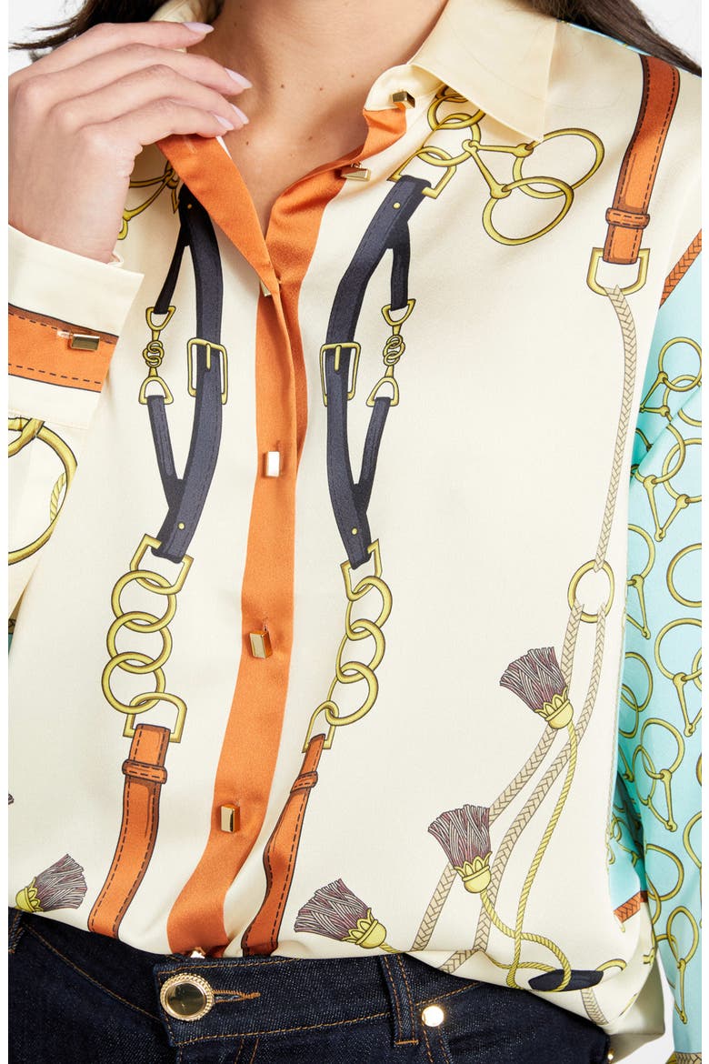 Amanda Print Satin Shirt, Alternate, color, MULTI-COLOR PATTERN