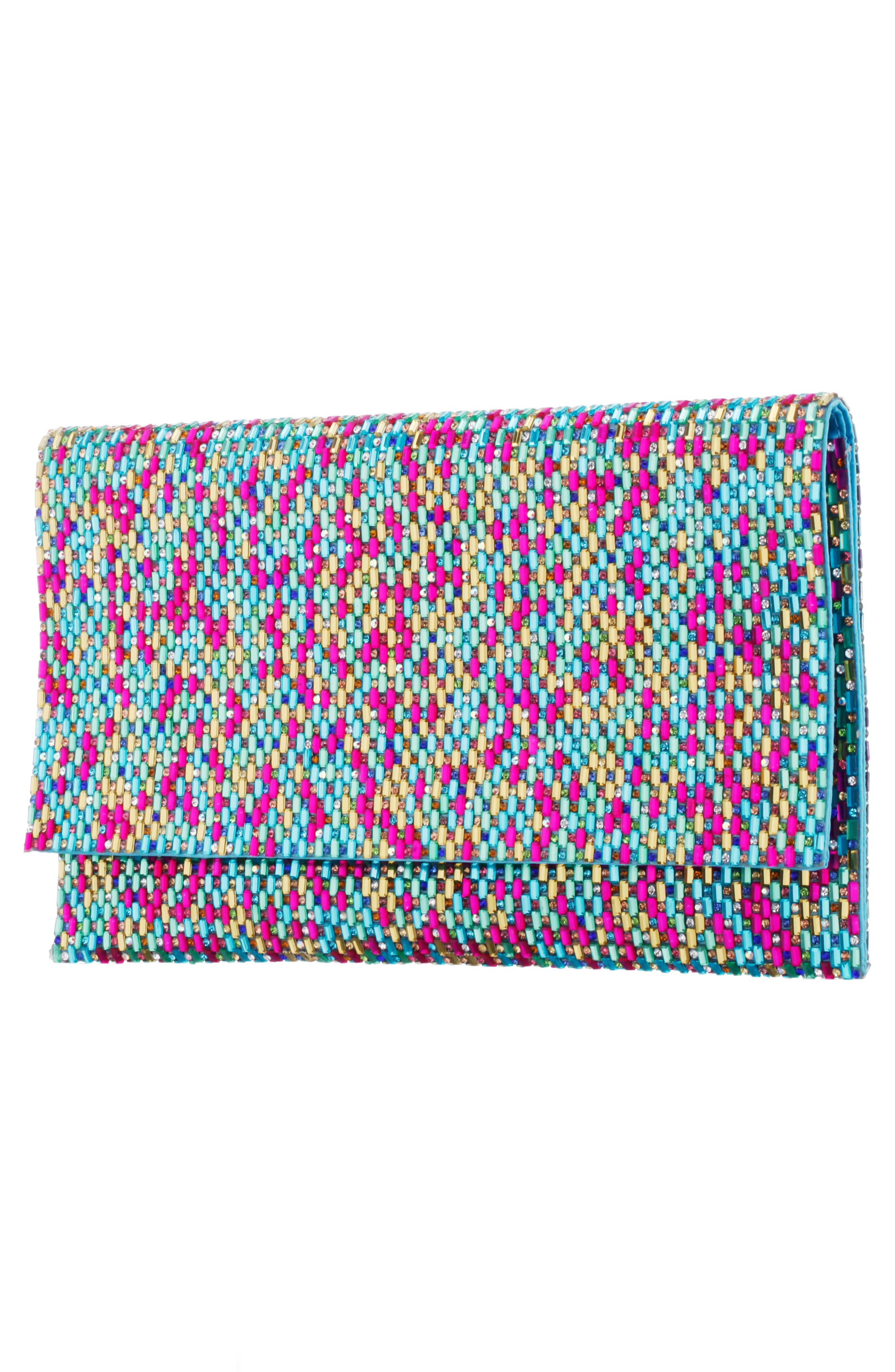 Nina Crystal Clutch, Alternate, color, 