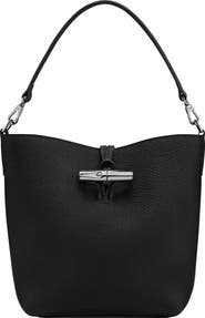 Longchamp Extra Small Le Roseau Leather Bucket Bag