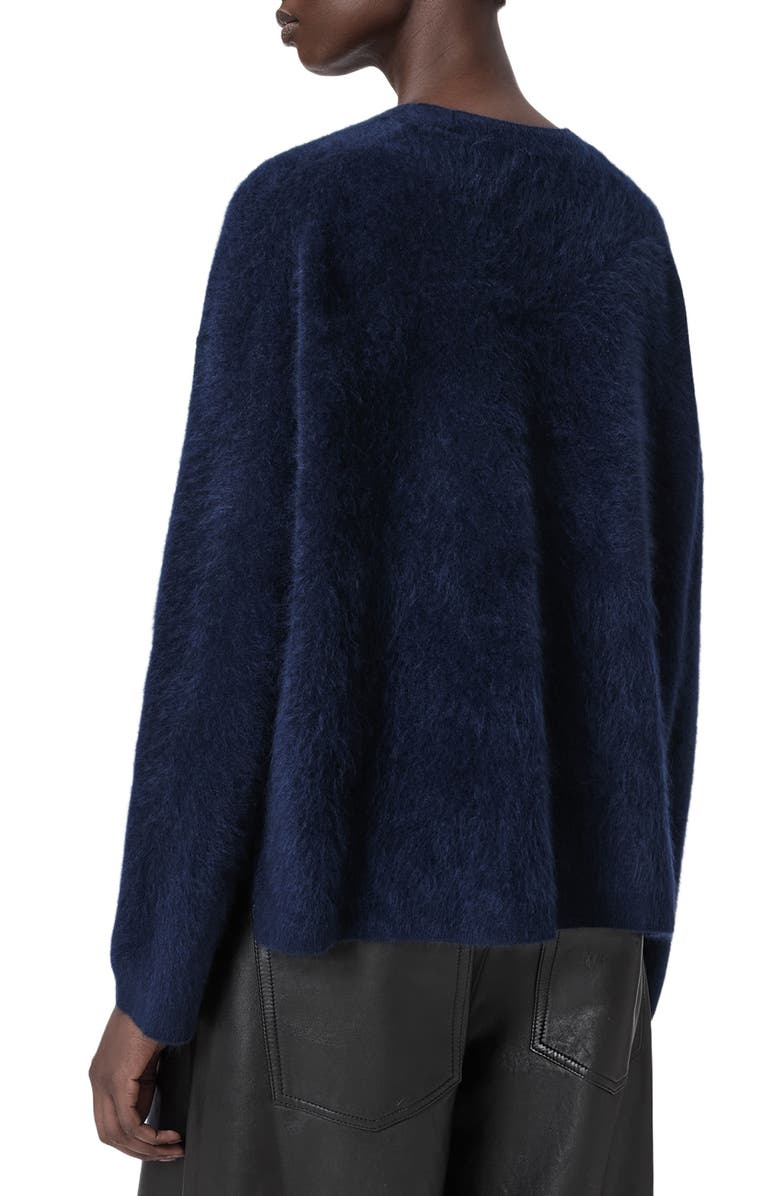 AllSaints Rebel Cashmere Crewneck Sweater, Alternate, color, Midnight Blue