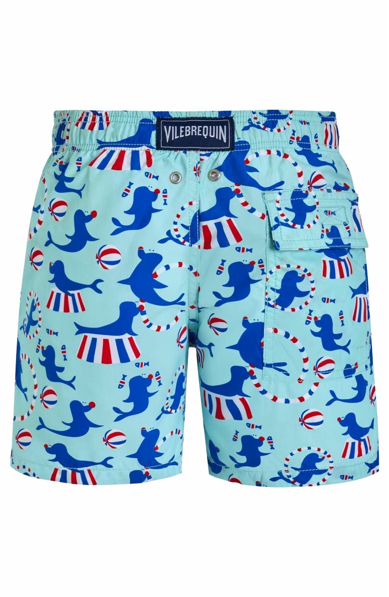 Vilebrequin Kids' Circus Swim Trunks, Alternate, color, 