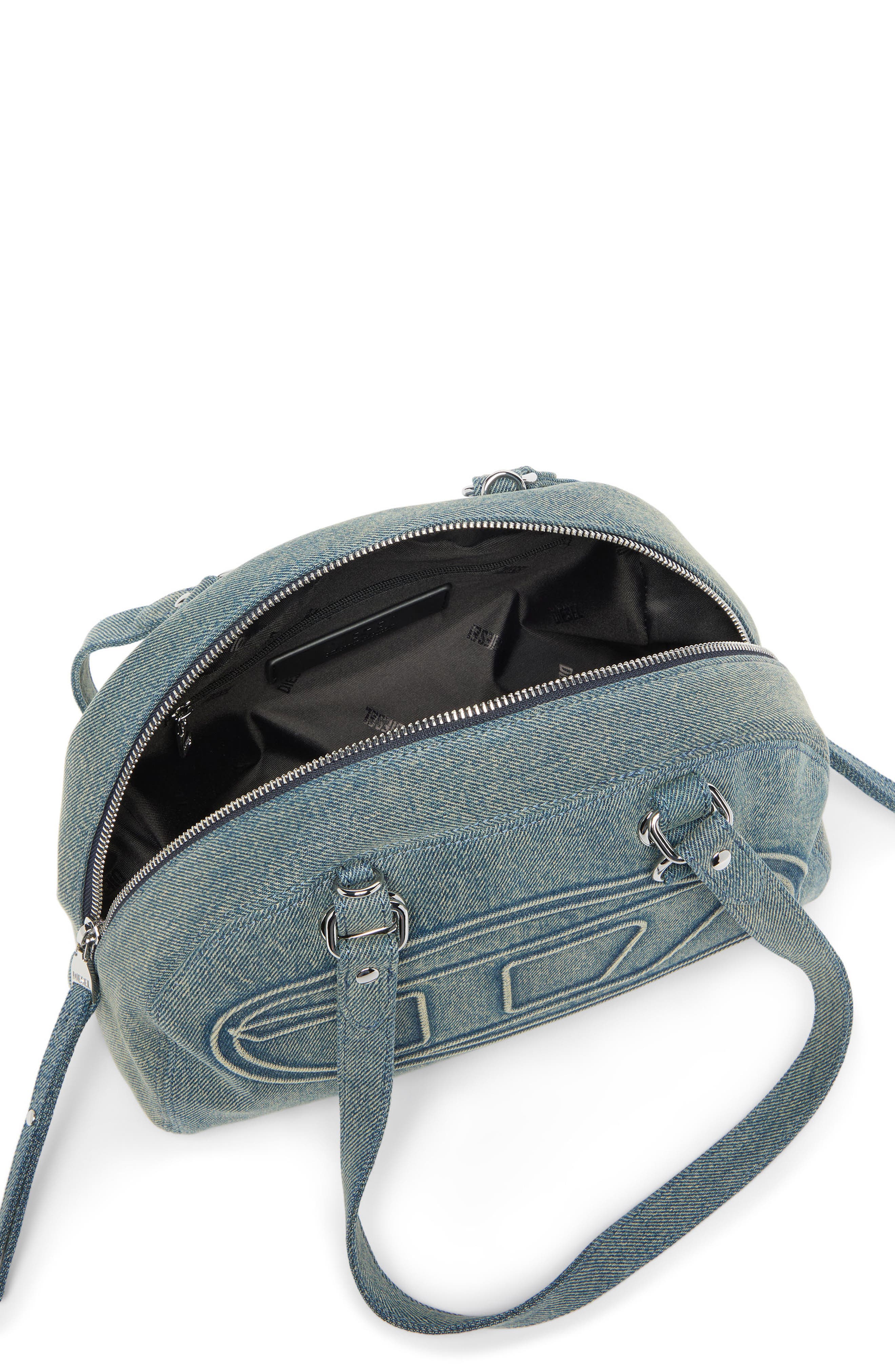1DR Dome Soft Denim Shoulder Bag, Alternate, color, DENIM