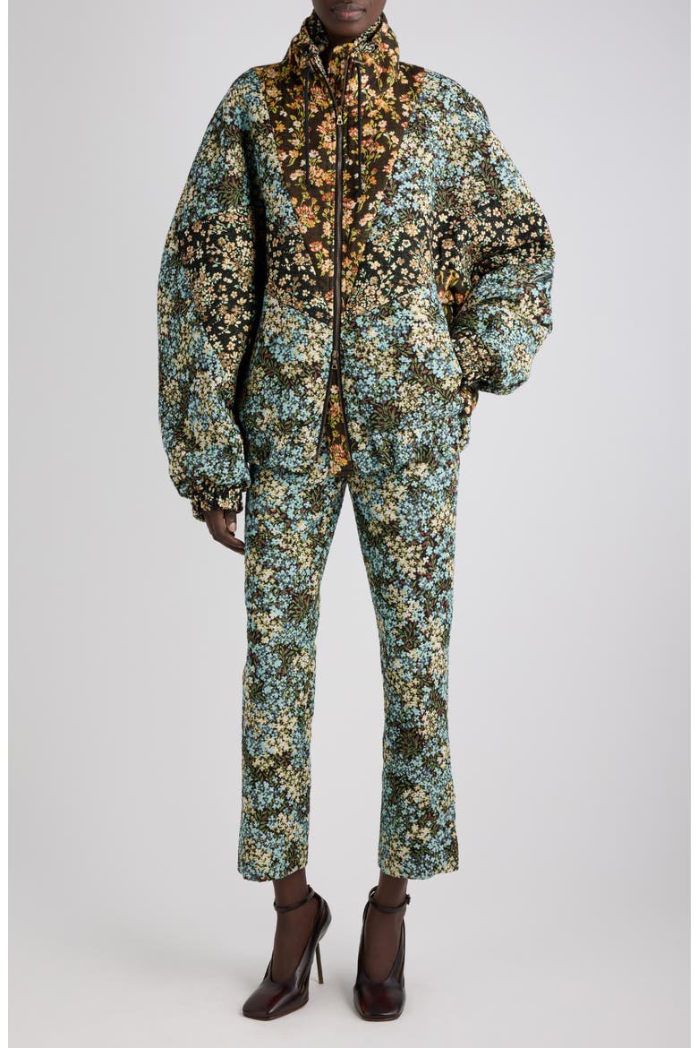 Vango Floral Gobelin Jacquard Jacket, Alternate, color, SKY