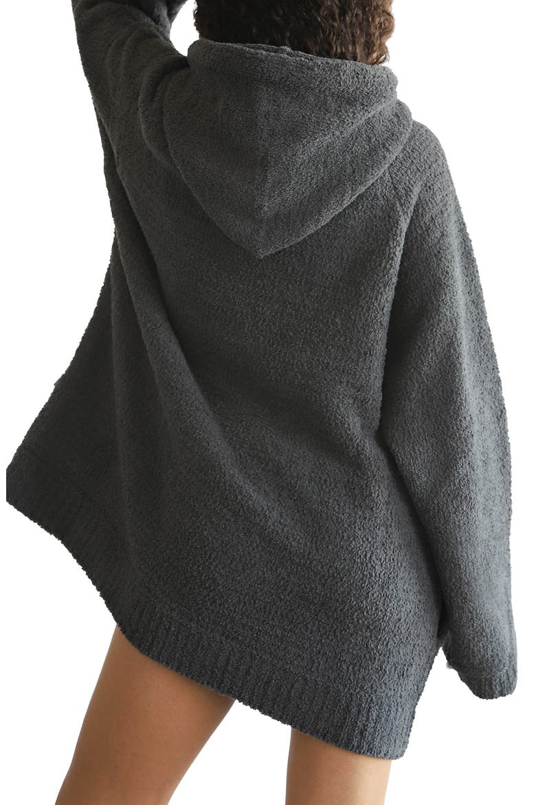 Snug Blanket Hoodie, Alternate, color, COAL