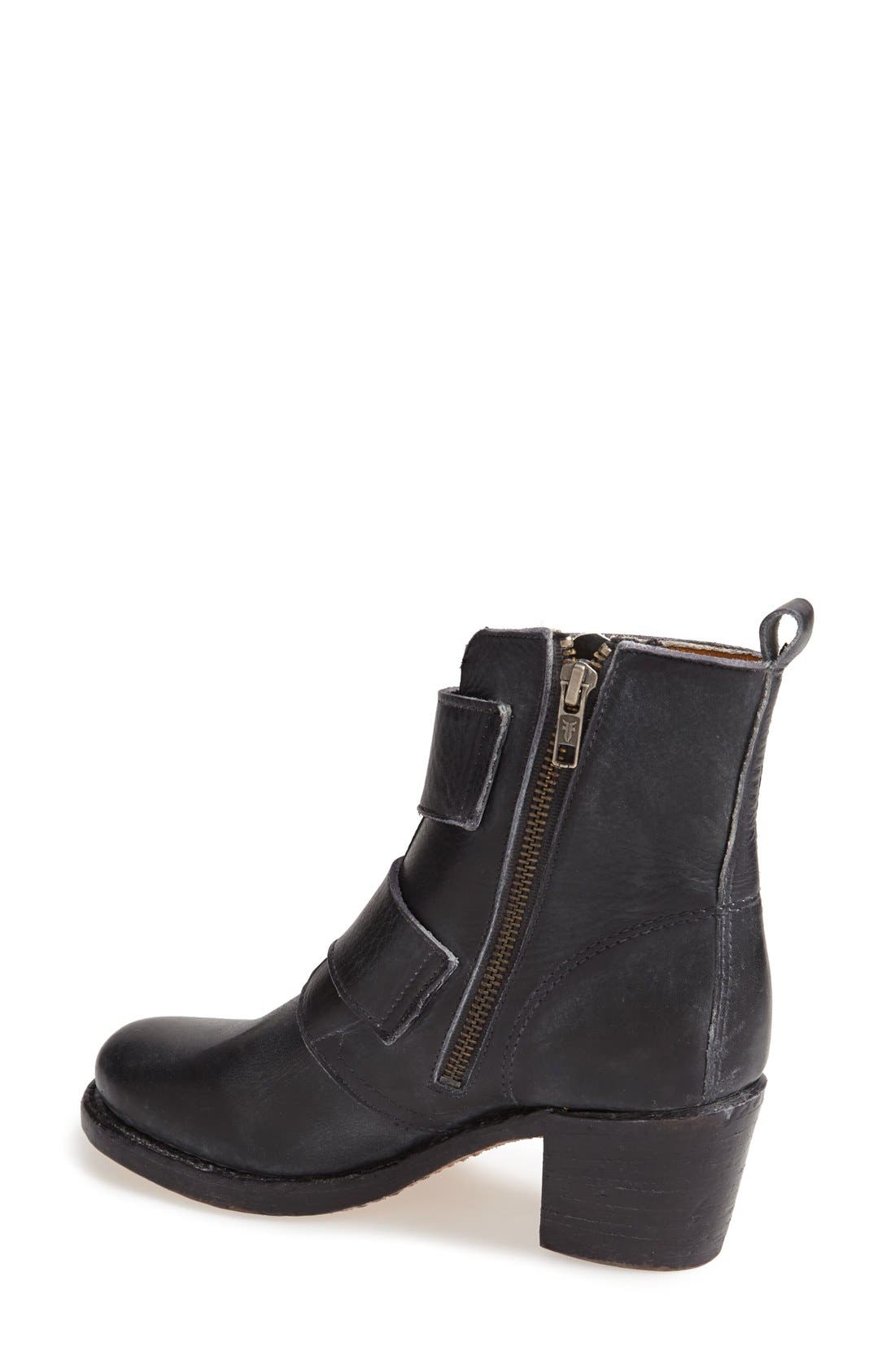 Frye 'Sabrina' Double Buckle Bootie, Alternate, color, 