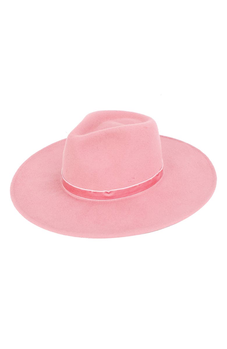 PETER GRIMM Jaylin Fedora Hat, Main, color, Pink