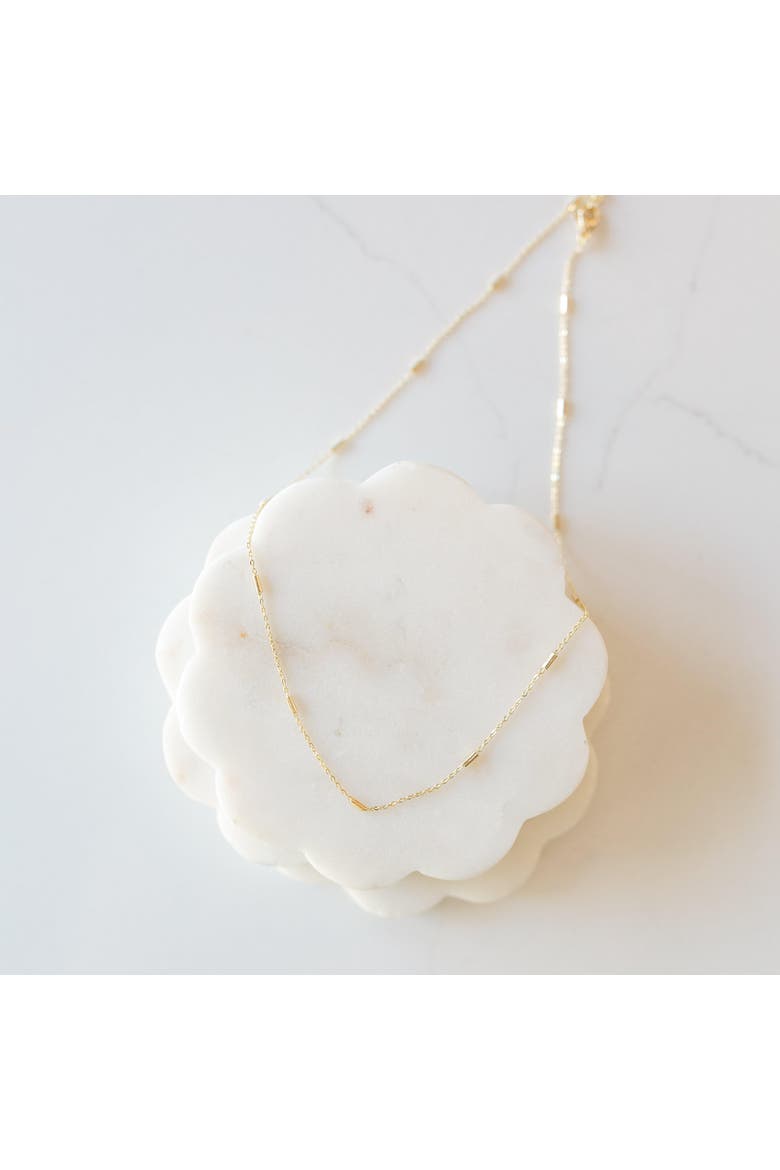The Mini Bar Layering Chain, Alternate, color, Gold