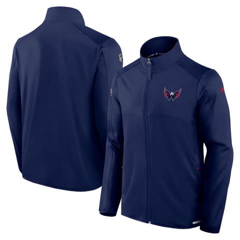 Men
s Fanatics  Navy Washington Capitals Authentic Pro Rink Fleece Full-Zip Jacket