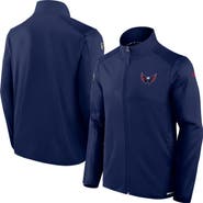 FANATICS Men's Fanatics  Navy Washington Capitals Authentic Pro Rink Fleece Full-Zip Jacket