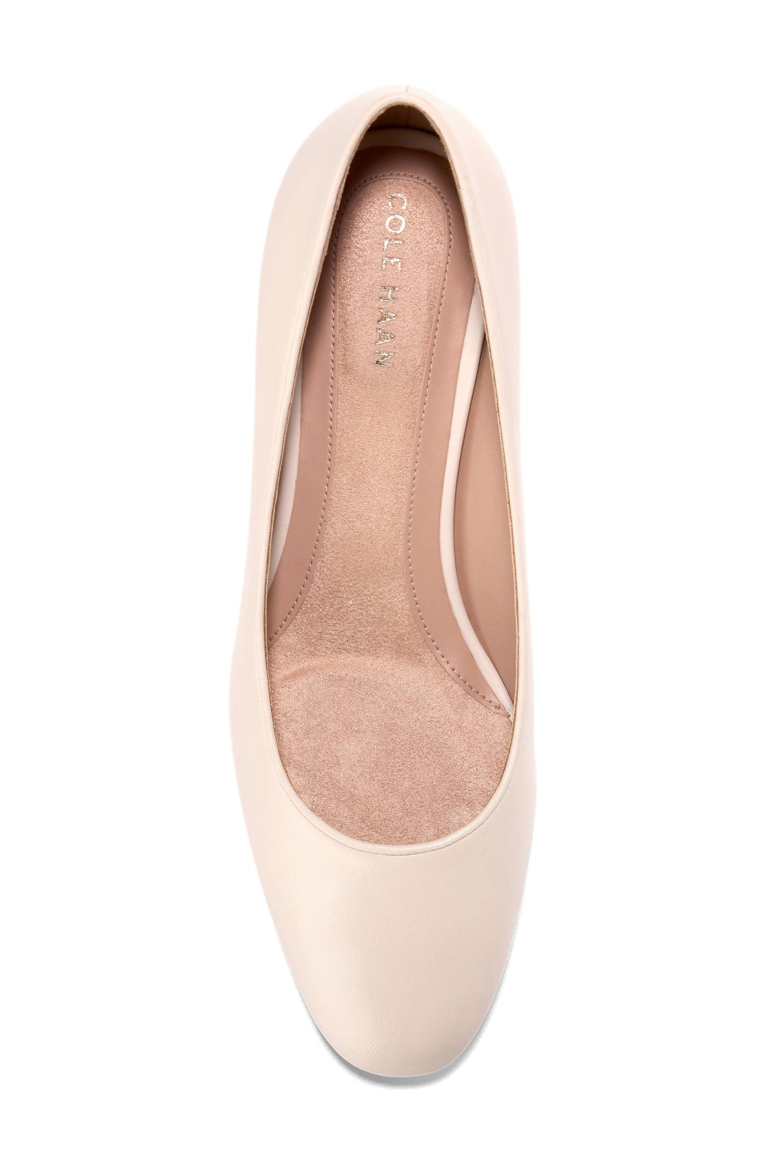 Cole Haan Go-To Shayla Block Heel Pump, Alternate, color, Sand Dollar Leather