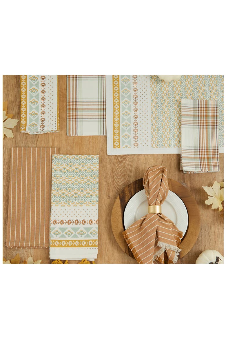 Golden Gardens Set of Four Placemats, Alternate, color, GOLDEN GARDENS PRINT