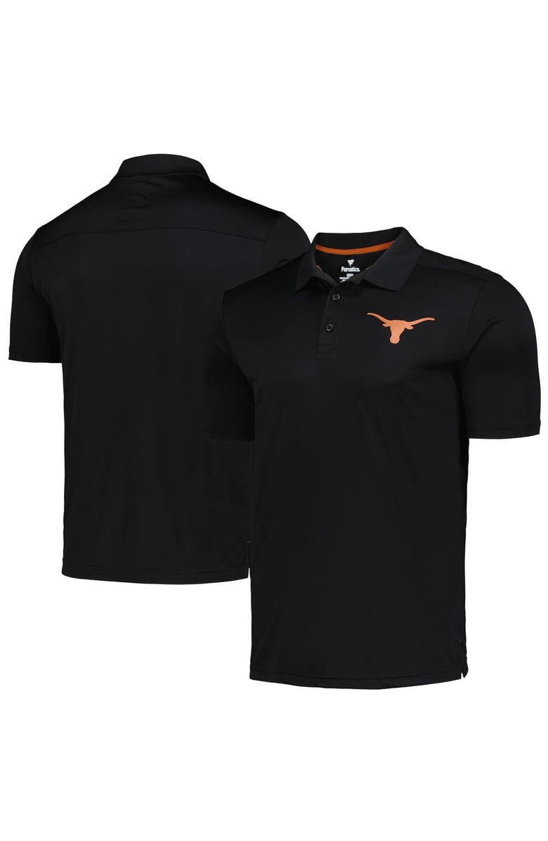 FANATICS Men's Fanatics Black Texas Longhorns Team Polo, Main, color,