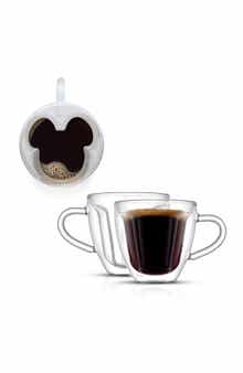 JoyJolt Disney Mickey Espresso Cups - Set of 2