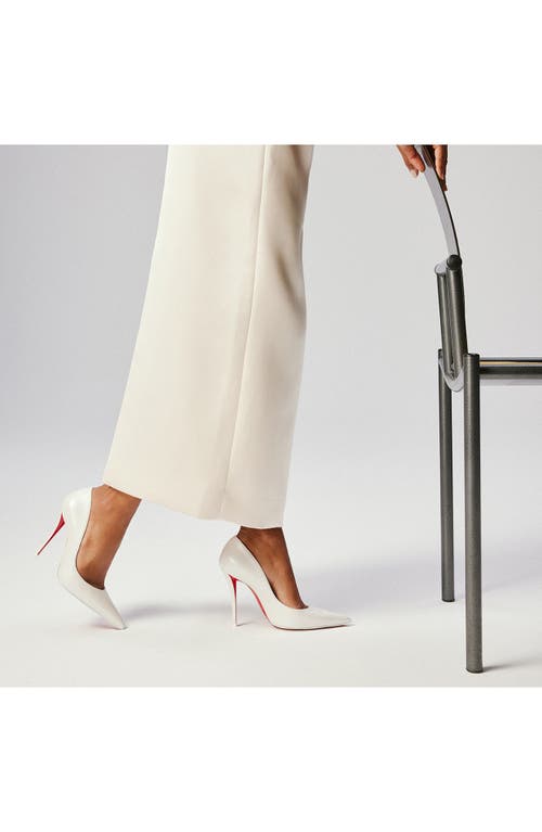Christian Louboutin Miss Z Pointed Toe Pump In White