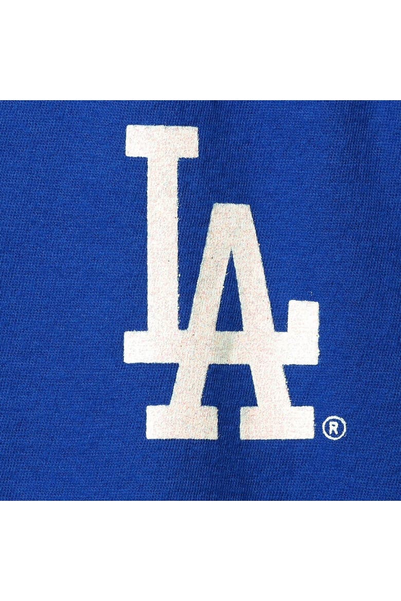 Girls Youth New Era Royal Los Angeles Dodgers Henley Tank Top, Alternate, color, Royal