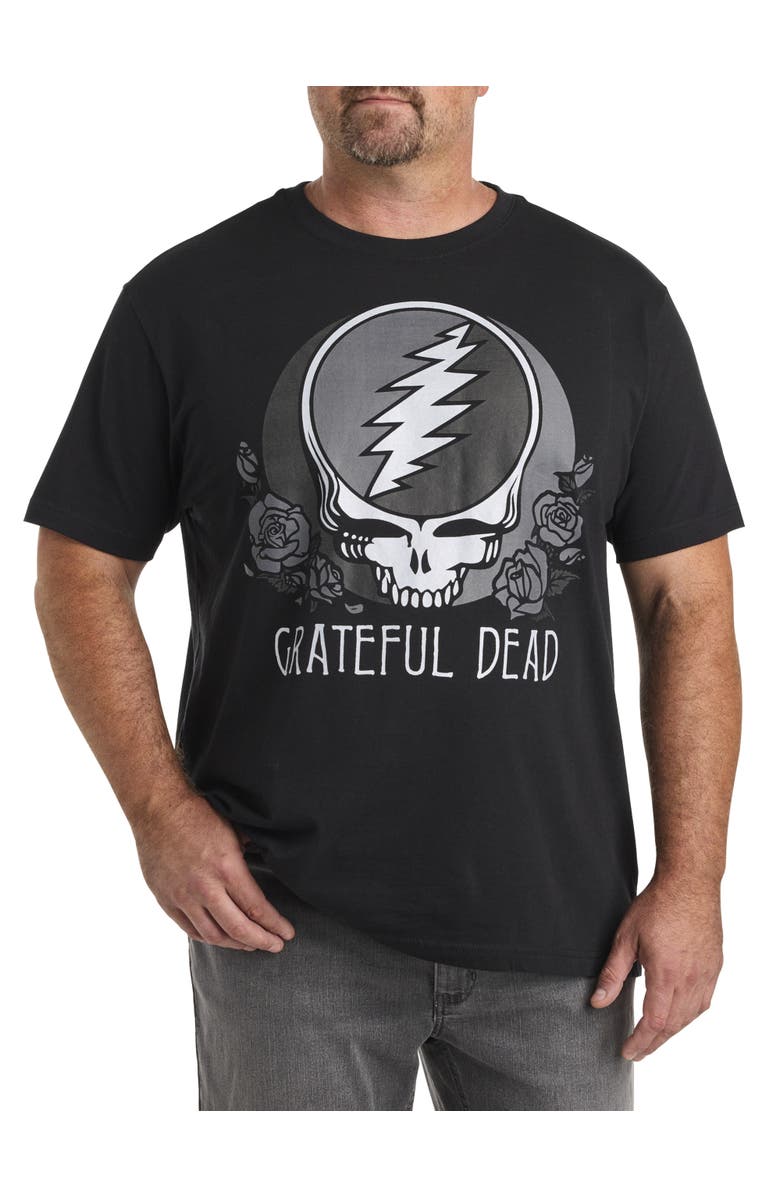 True Nation by DXL Big & Tall Grateful Dead Roses Graphic Tee, Main, color, 