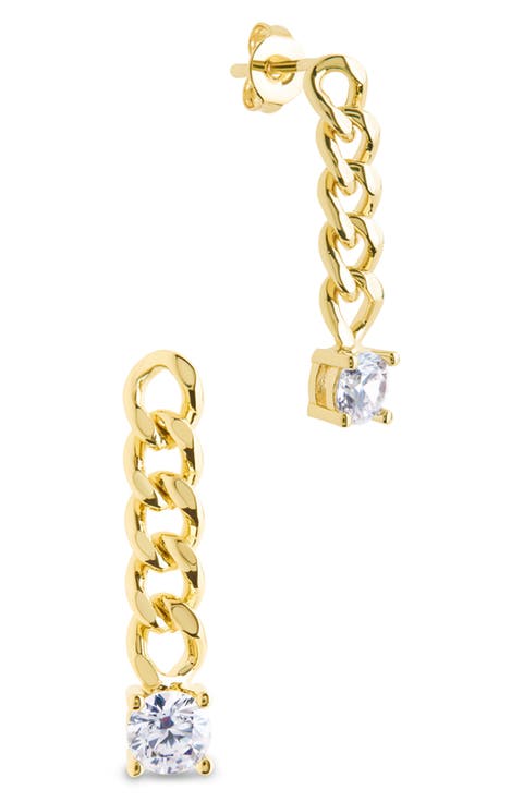 Phoebe Cubic Zirconia Chain Link Drop Earrings