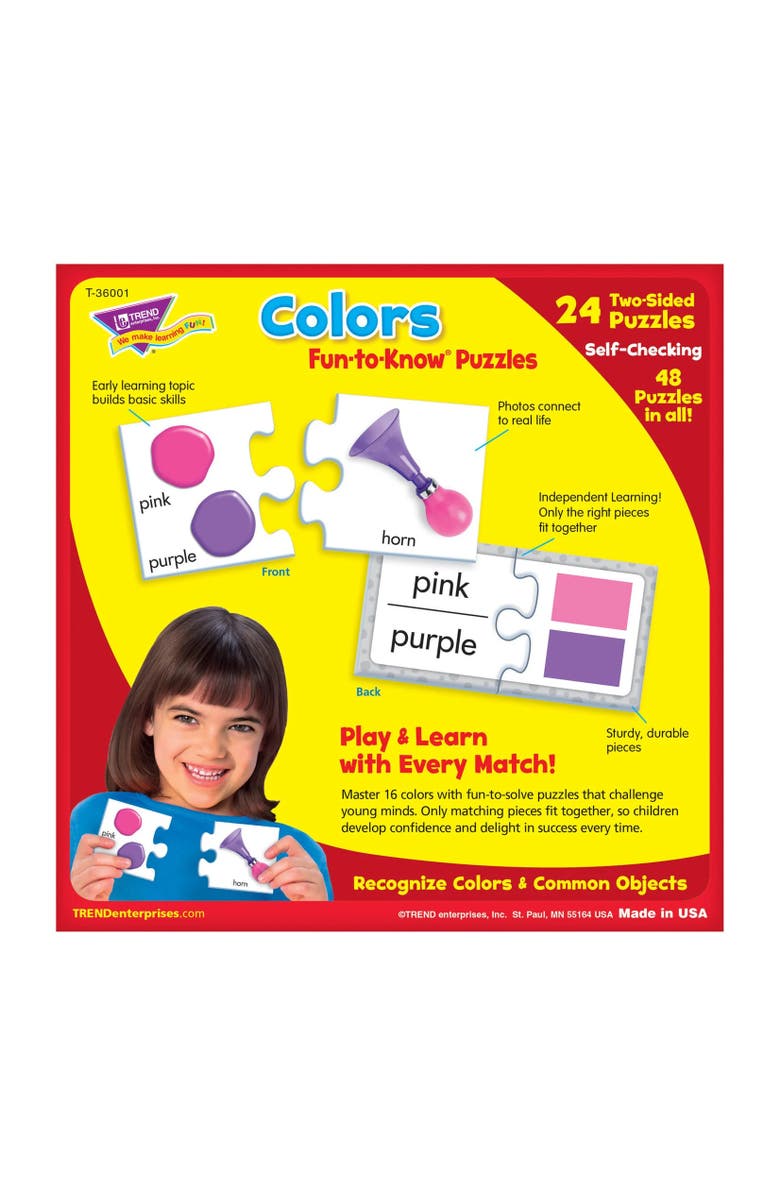 TREND enterprises, Inc. Trend Enterprises Colors Funtoknow Puzzle, Alternate, color, Multicolored