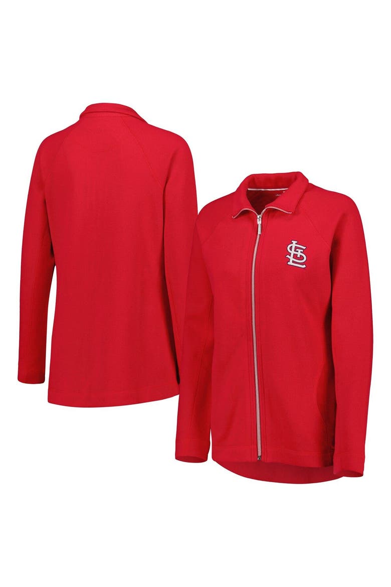 Women's Tommy Bahama Red St. Louis Cardinals Aruba Raglan Full-Zip Jacket, Main, color, Red