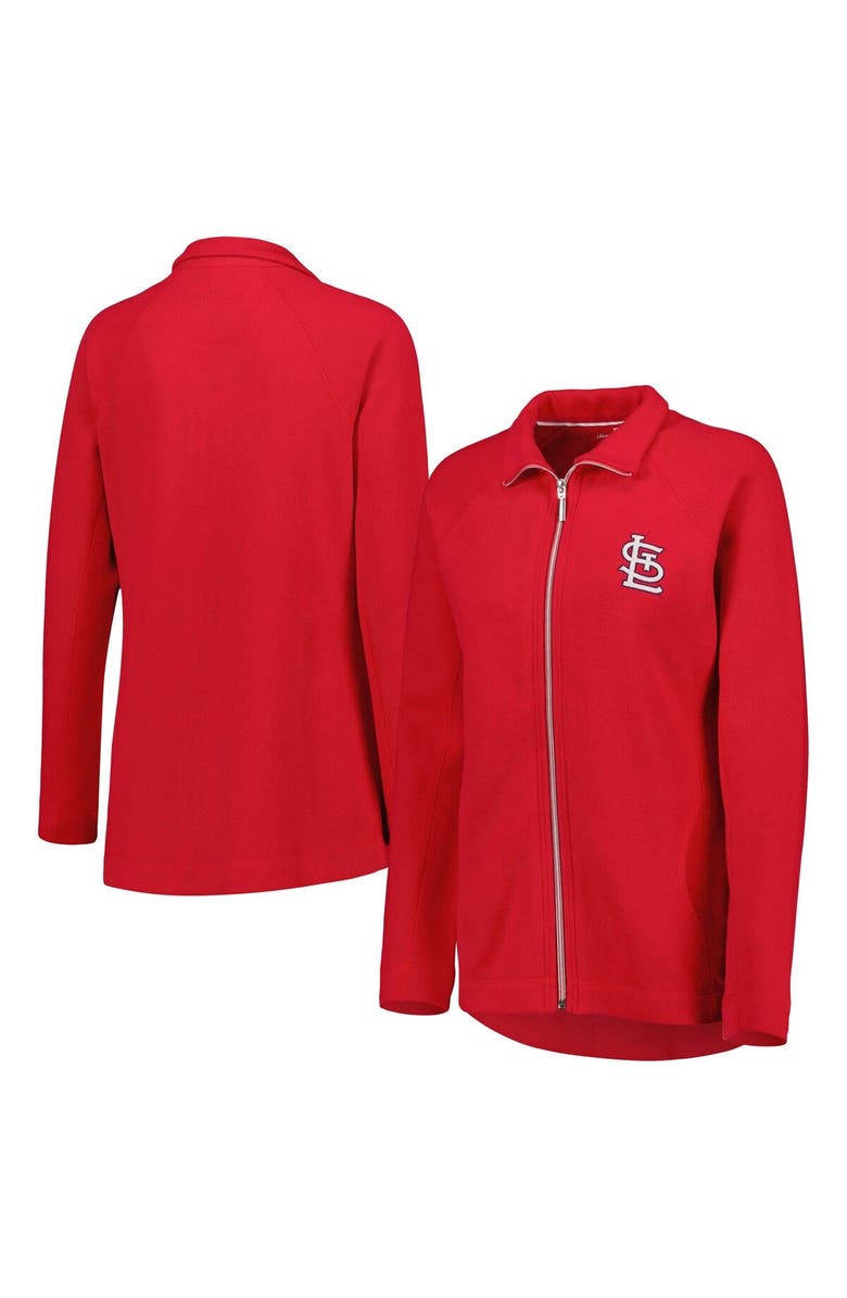 Tommy Bahama Women's Tommy Bahama Red St. Louis Cardinals Aruba Raglan Full-Zip Jacket, Main, color, Red